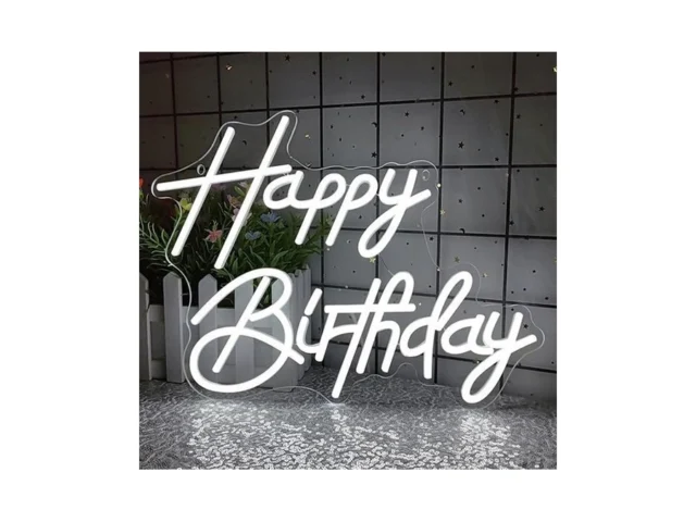 Happy Birthday Neon Sign For Wall Decor Led Happy… Code