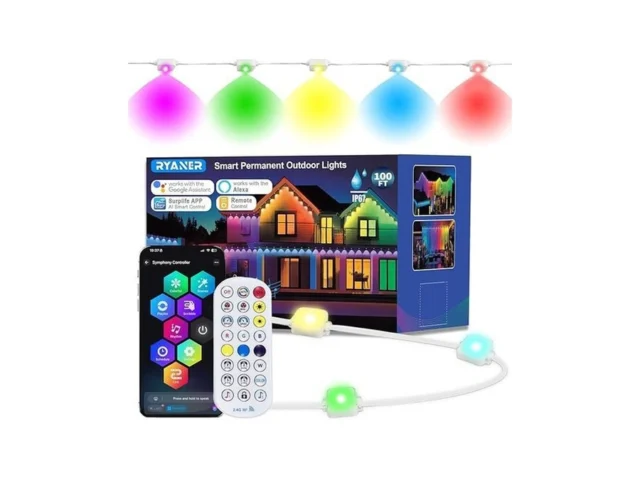 Permanent Outdoor Lights For House 100ft With 60… Code