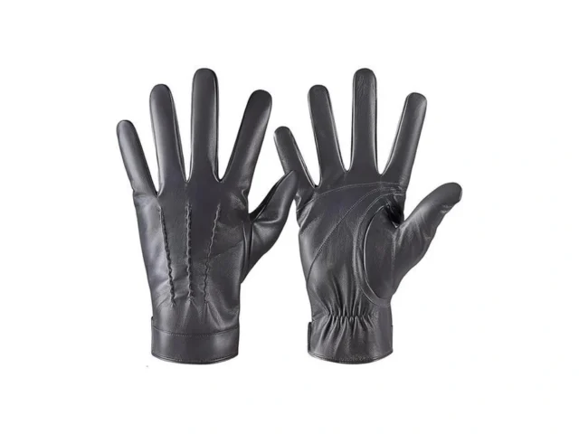 Qukopse Winter Leather Gloves For Men Touchscreen… Code