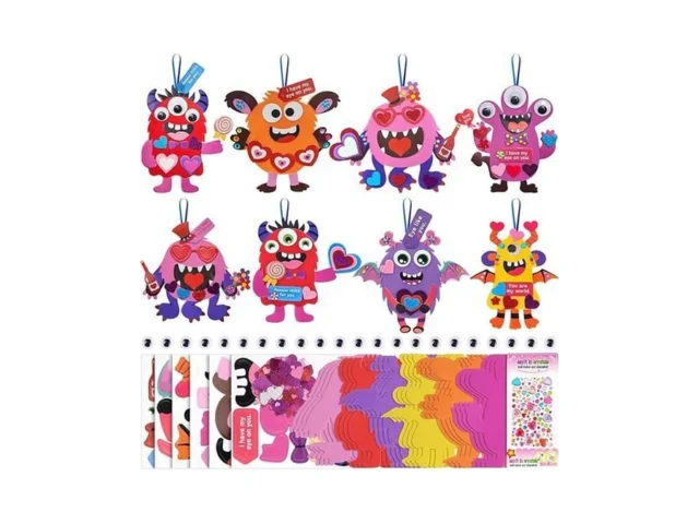 24 Sets Valentines Day Diy Crafts For Kids Holiday… Code