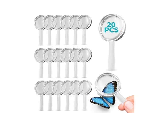 20 Pcs Magnifying Glass 3x Plastic Magnifying Glass… Code