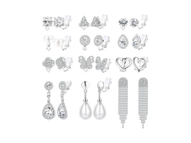 Drperfect Silver Clip On Earrings For Women Trendy… Code