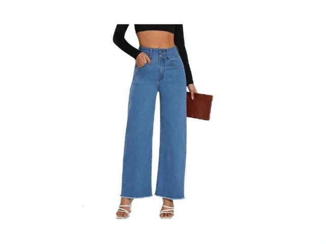 Cross1946 Women High Waisted Wide Leg Jeans… Code