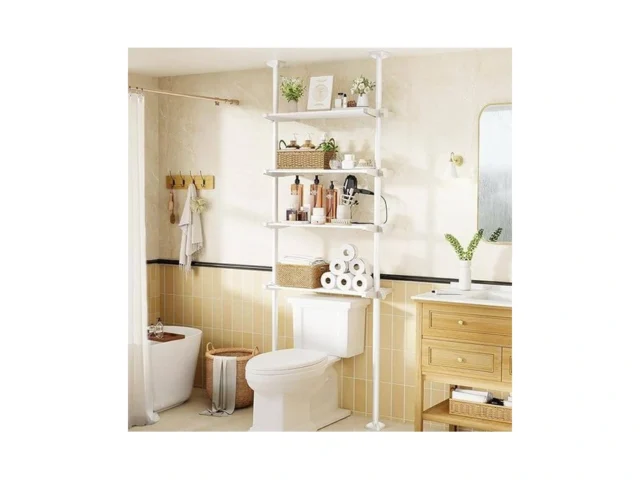 Bonpally Over The Toilet Storage Shelf 4-tier… Code