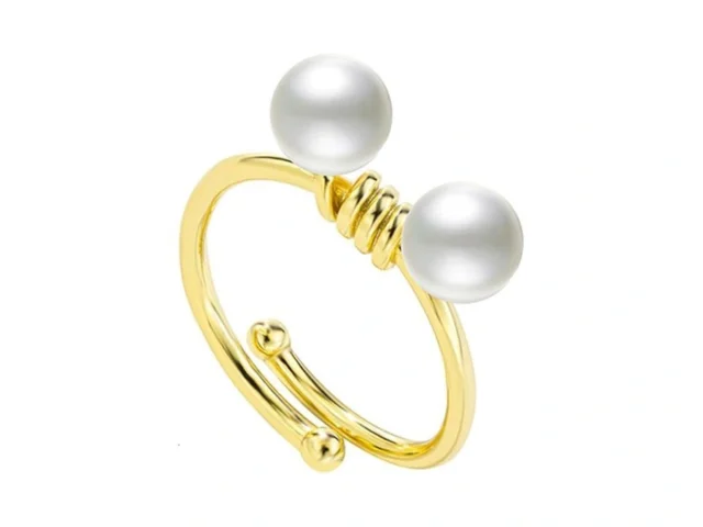 Light Mark 4mm Freshwater Pearl Ring Adjustable… Coupon