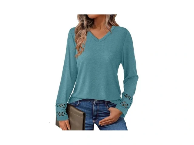 Gkbk Women S Long Sleeve V Neck Tunic Top Casual… Code