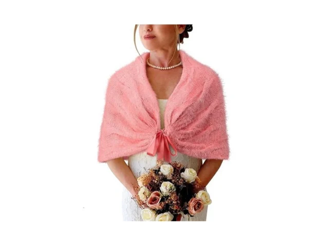 Bb Kk Womens Knitted Shawl Wraps Winter Bridal… Code