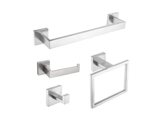 4-piece Bathroom Hardware Set Towel Rack Towel… Code