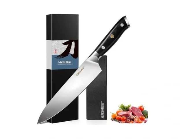 Anshee 8 Inch Gyuto Chef Knife – High Carbon… Code