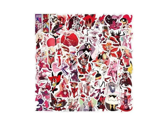 60 Pcs Hazbin Hotel Stickers Cartoon Hazbin Hotel… Code