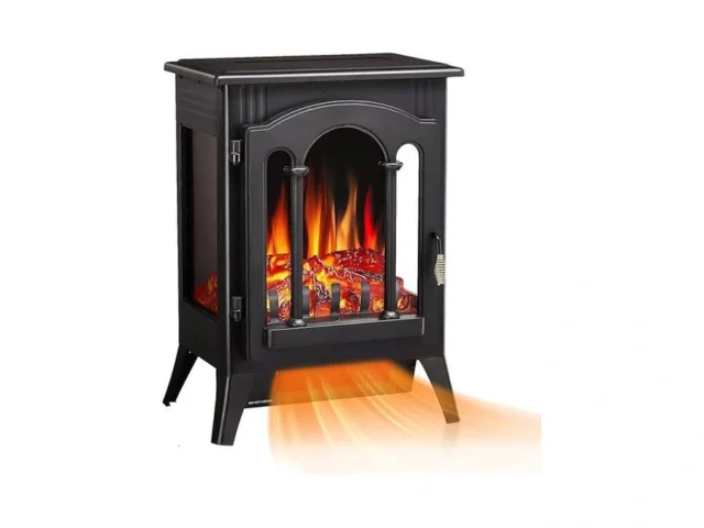 R W Flame Electric Fireplace Heater 17 Cathedral… Code