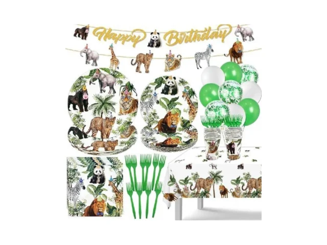 Jungle Theme Safari Birthday Party Decorations Wild… Code