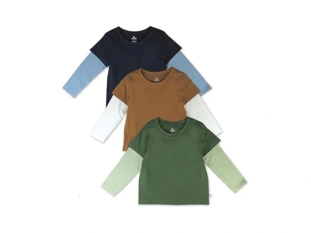 Honestbaby 3-pack Long Sleeve 2fer Tshirt Set 100… Coupon