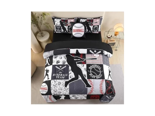 Askotu 6 Pcs Twin Bedding Set For Boys Baseball… Code