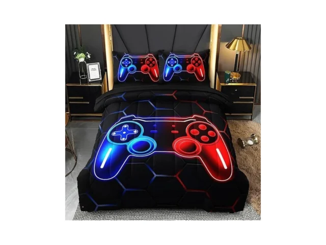 Hicand 5 Pcs Full Size Bedding Set Gaming Comforter… Code