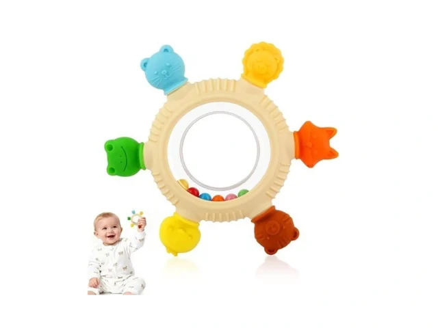 Baby Teething Rings Toys For 0-6 6-12 Months Animal… Code