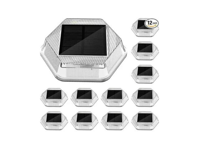 Onforu 12 Pack Solar Driveway Lights Deck Light… Code