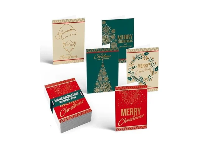 Better Office Products 50 Pack Christmas Cards With…