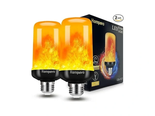 Hompavo Upgraded Led Flame Light Bulbs 4 Modes… Code