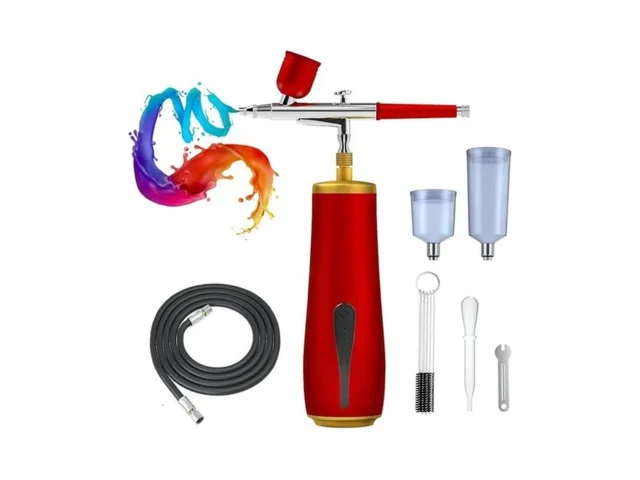 Cordless Airbrush Kit With Compressor 5200mah Large…