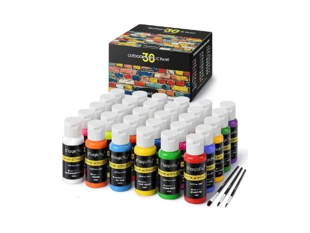 Magicfly Outdoor Acrylic Paint Set Of 30 Colors… Coupon