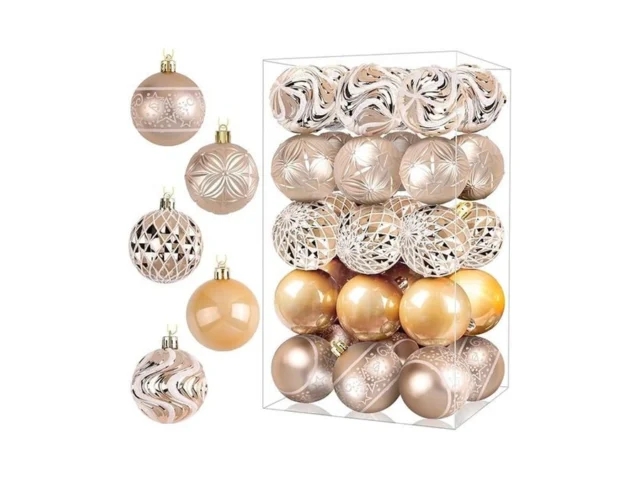 30 Pcs Christmas Balls Ornaments 2 36-inch Hanging… Coupon