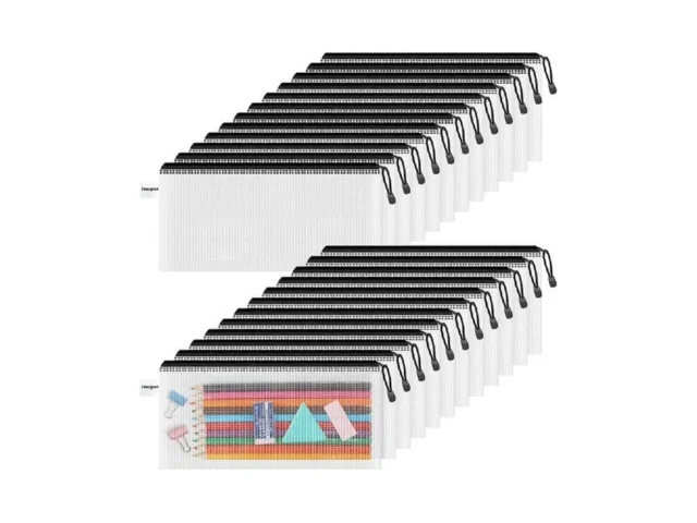 Smarpau Pencil Pouch 24pcs 9 3 X 4 7 Mesh Zipper… Code