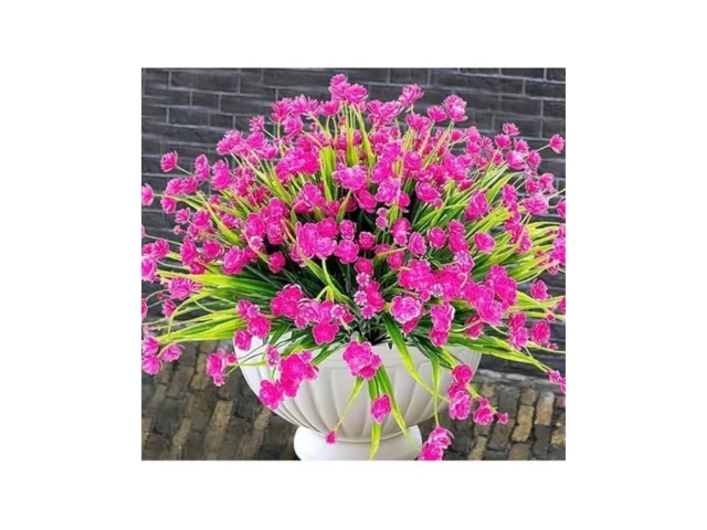 Bcblf Artificial Flowers For Outdoors 12 Bundles… Code