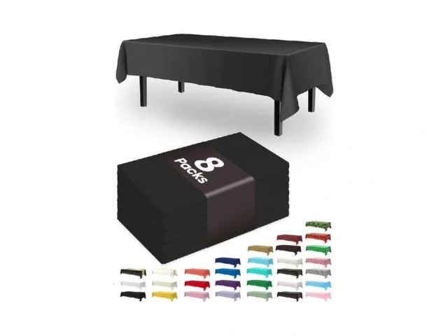 Pureegg Plastic Table Cloth Disposable 8 Pack 54 X… Code