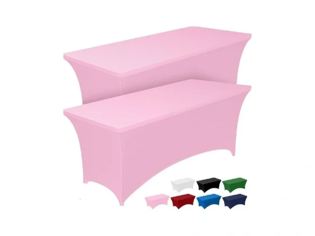 Pureegg Spandex Tablecloth 6ft – 2 Pack Fitted And… Code