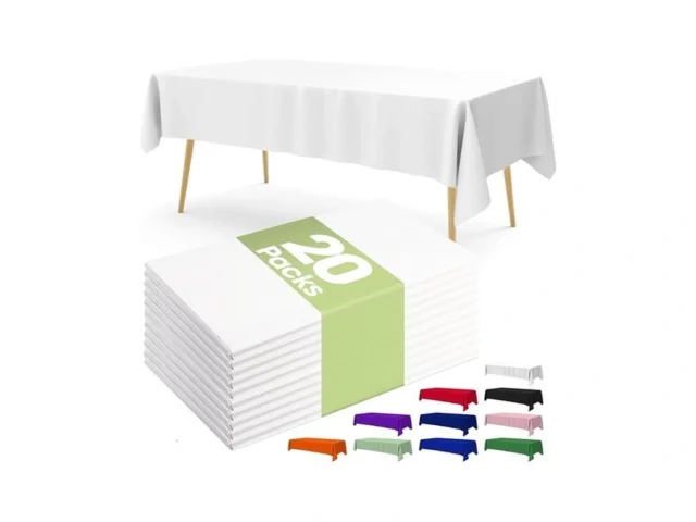 Pureegg Plastic Table Cloth Disposable 20 Pack 54 X… Code