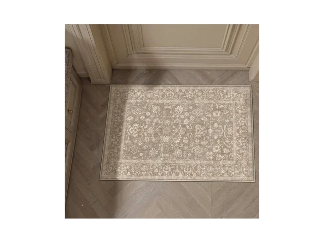 Purecozy 2×3 Deep Brown Entryway Area Rug Machine… Coupon