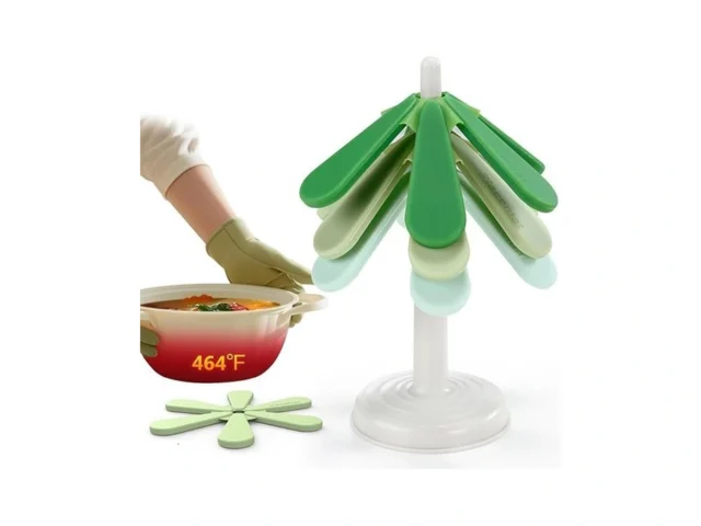 Ipow Festive Silicone Tree Trivet Set For Hot Pots… Code