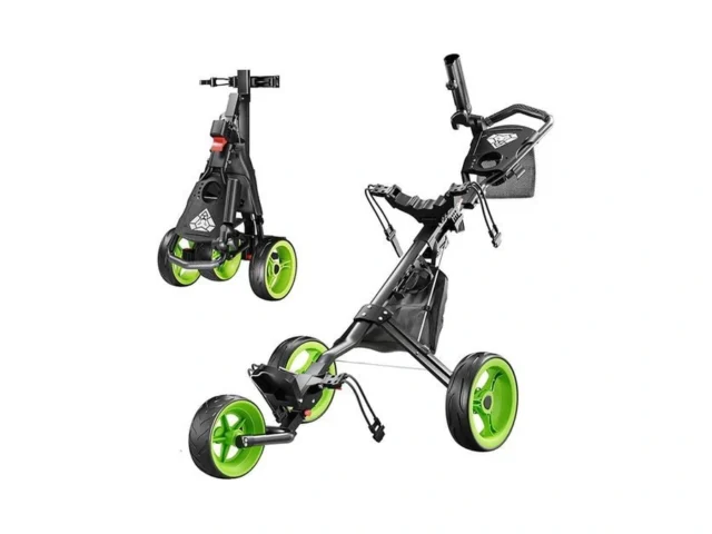Alllion Golf Push Cart 3 Wheel Golf Cart Foldable… Coupon