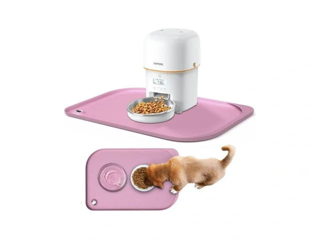 Silicone Pet Feeding Mat With Metal Ring Waterproof… Code