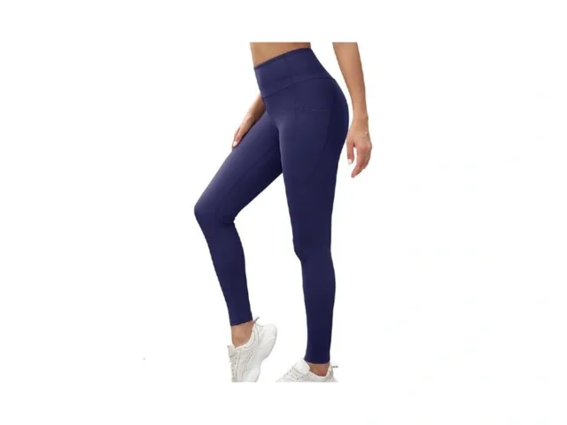 Kevamolly High Waist Navy Blue Leggings For Women… Code