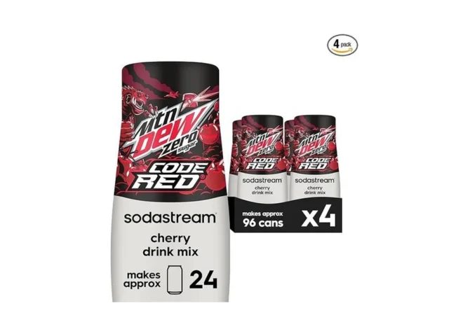 Sodastream Mtn Dew Code Red Zero Sugar Drink Mix… Code