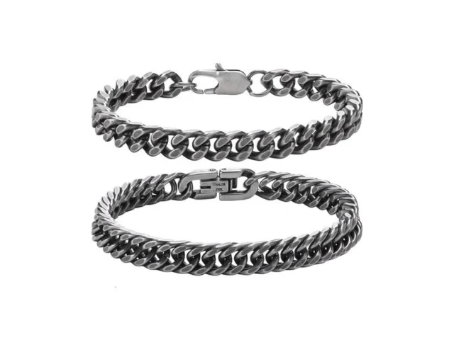Vnox 2 Pcs Chain Bracelets For Men – Mens Bracelet… Coupon