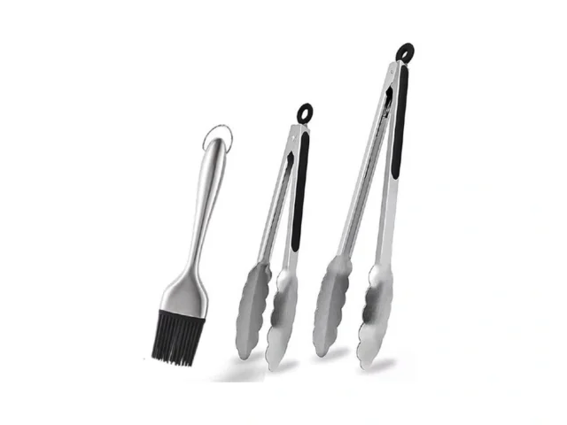 Rfscdi Stainless Steel Kitchen Tongs Basting Brush… Coupon