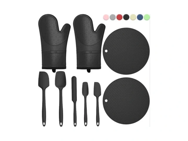 Oven Mitts With Heat-resistant Hot Pads And Five… Code