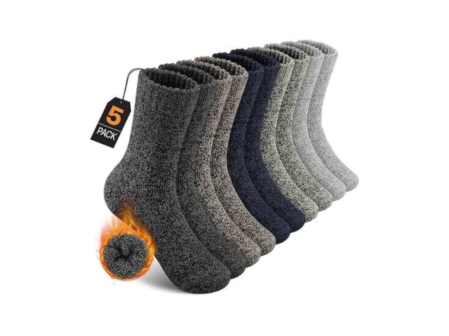 Uumiaer 5 Pairs Merino Wool Socks For Men Thermal… Code