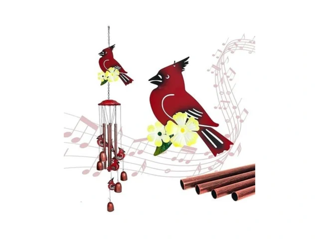 Hongland Cardinal Wind Chimes For Outside Metal… Code
