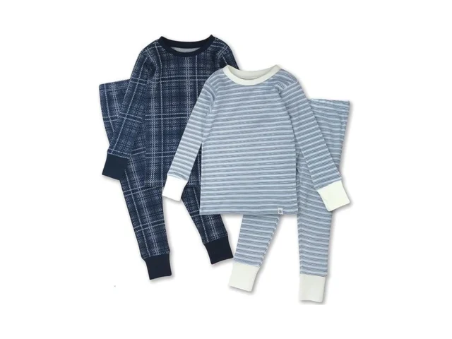 Honestbaby Baby Boys 4-piece Long Sleeve Pj Set… Coupon