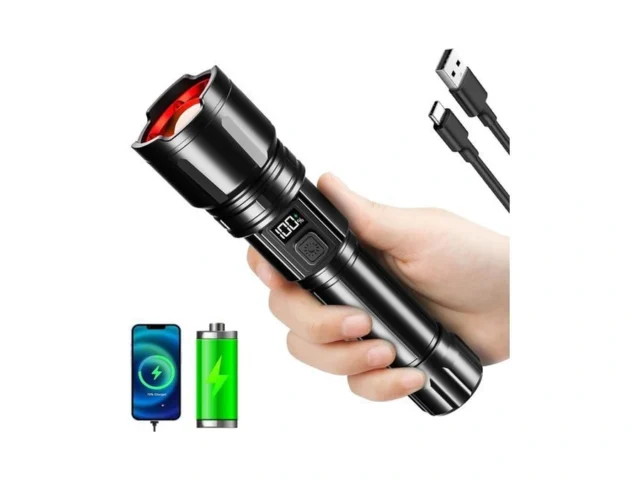 Hriovs Rechargeable Flashlight High Lumens Powerful… Code