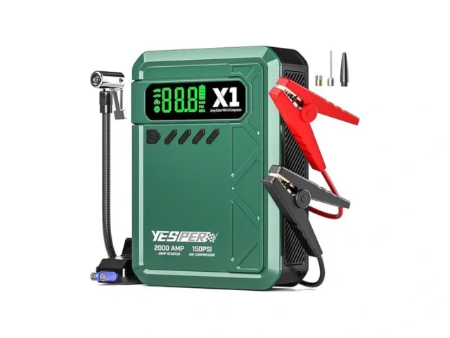 Yesper Jump Starter With Air Compressor 2000a… Code