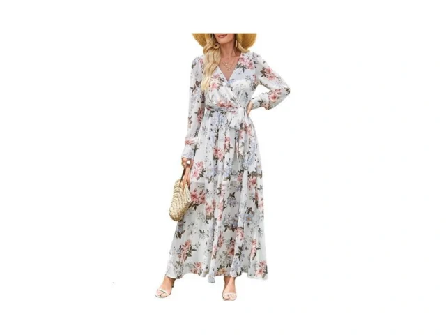 Anrabess Women S Long Sleeve Floral Maxi Dress Boho… Code