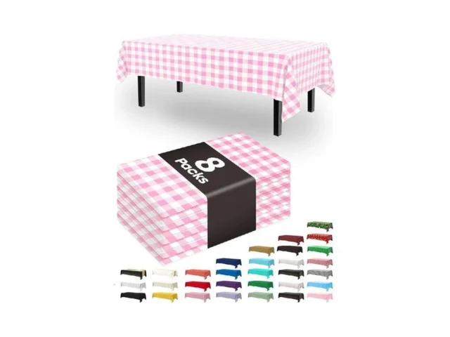 Pureegg Plastic Table Cloth Disposable 8 Pack 54 X… Code