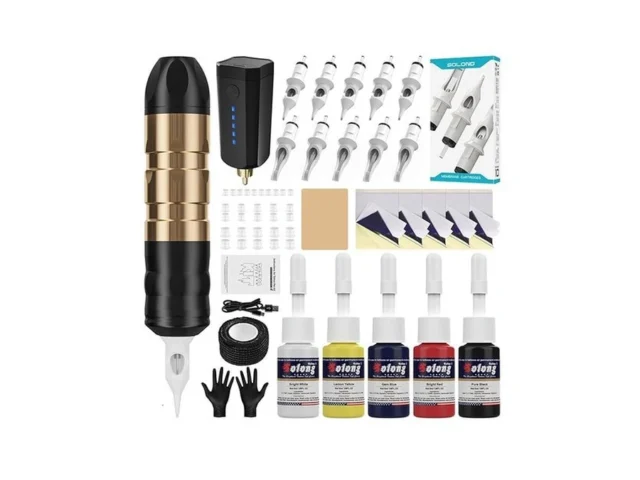 Tattoo Gun Kit Solong Cordless Tattoo Gun With Dual… Code