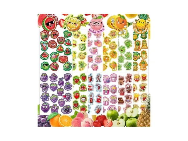 Kalysky Scratch And Sniff Stickers 360 Pcs Reusable… Code