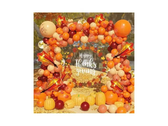 Thanksgiving Balloon Arch Kit 167pcs Fall Balloon… Code